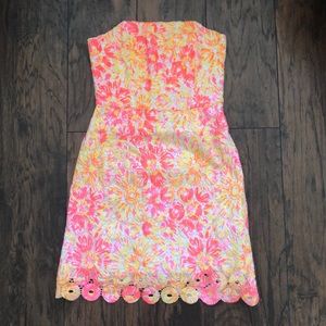Lilly Pulitzer Strapless Shift Dress - Size 6